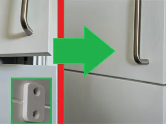 Linked Cabinet Door Connector