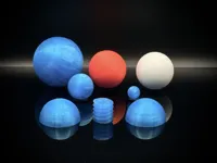 20mm threaded ball with adaptive layer height