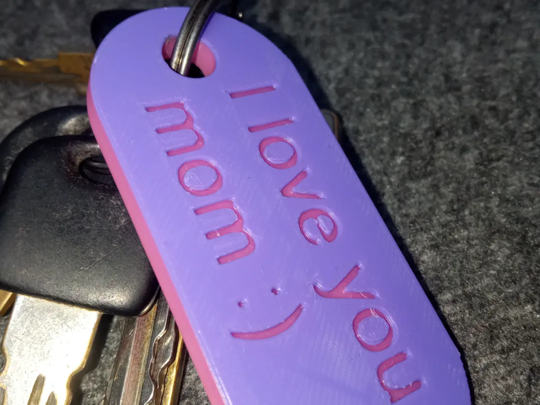 Customisable Keychain - Free 3D Print Model - MakerWorld
