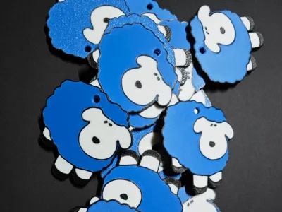 Simply a sheep keychain