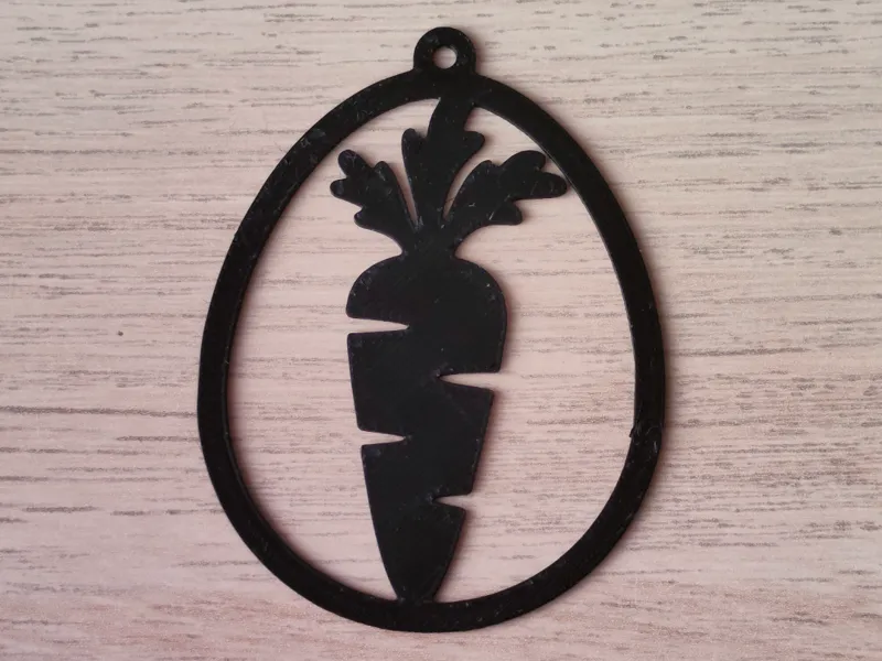 Easter Ornament - Spring Carrot Pendant