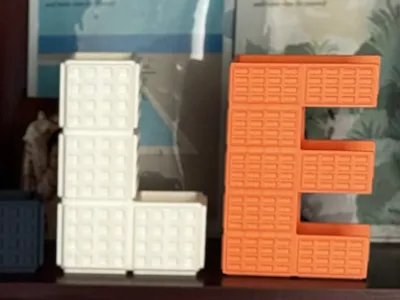 Tetris-Inspired “E” Shaped Shelf