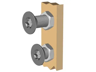 Patère murale vis / Wall hook screw (No support)