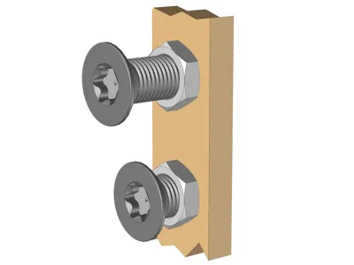 Patère murale vis / Wall hook screw (No support)