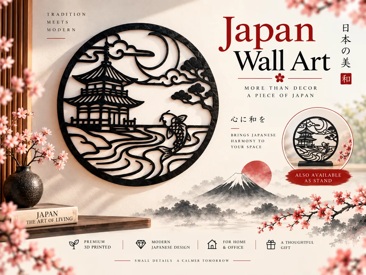 Japan home decoration - Free 3D Print Model - MakerWorld