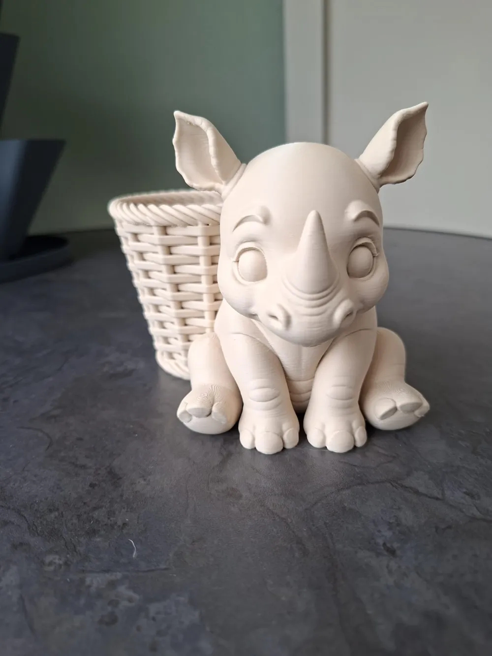 Adorable Baby Rhino Planter - Free 3D Print Model - MakerWorld