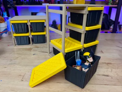 Teeny Storage Rack for the Lowes Teeny Tote Bins