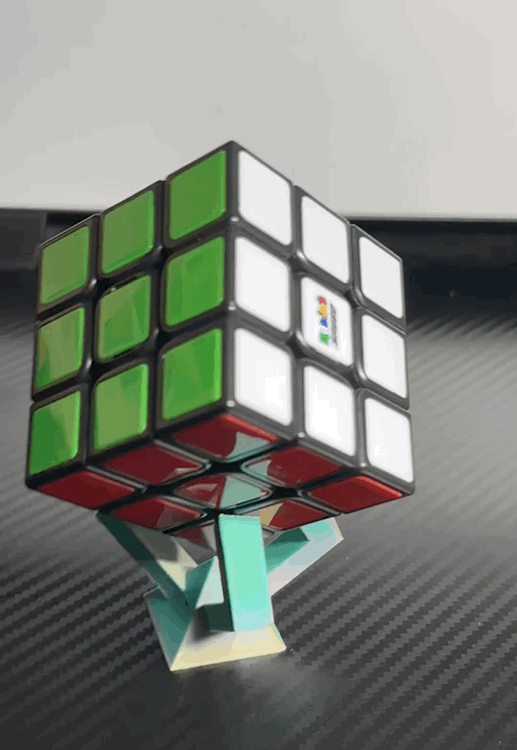 Fast Print Geometric 3x3 Cube Stand - No Supports!