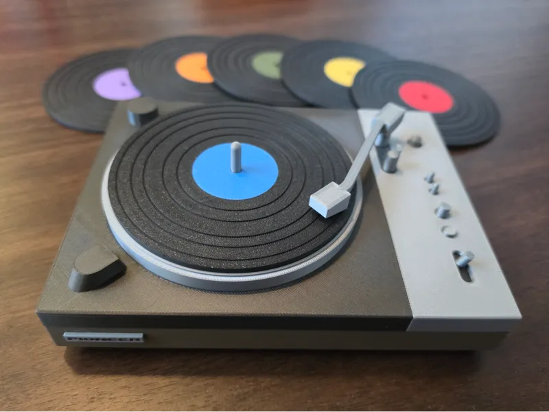 Record Player Coaster Holder - Pioneer PL-510A
