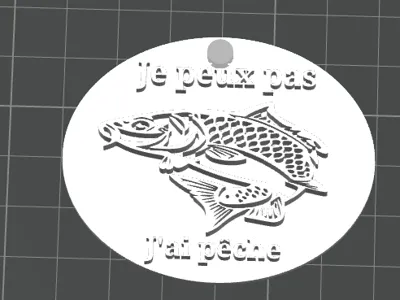 keychain I can't I'm fishing