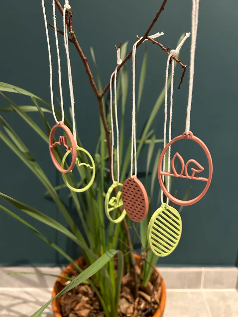 Easter egg ornaments