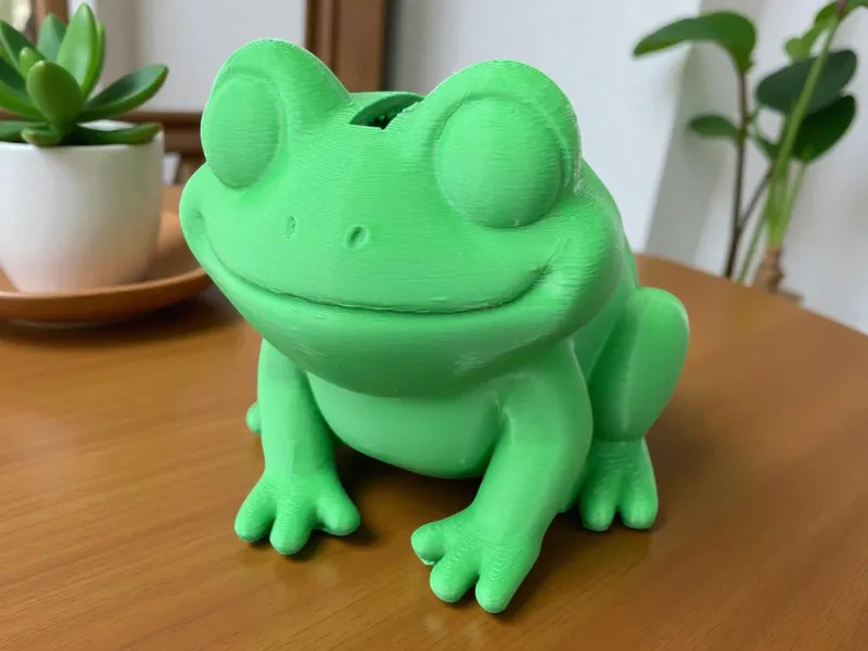 Frog piggy bank
