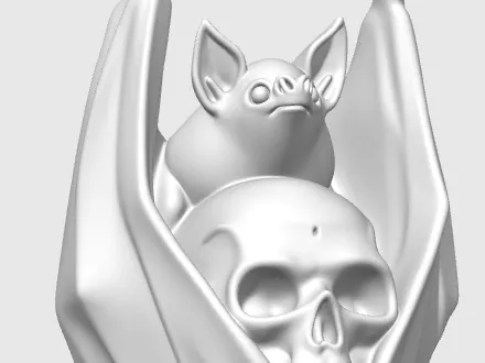 ¡Un murciélago con botín de guerra!