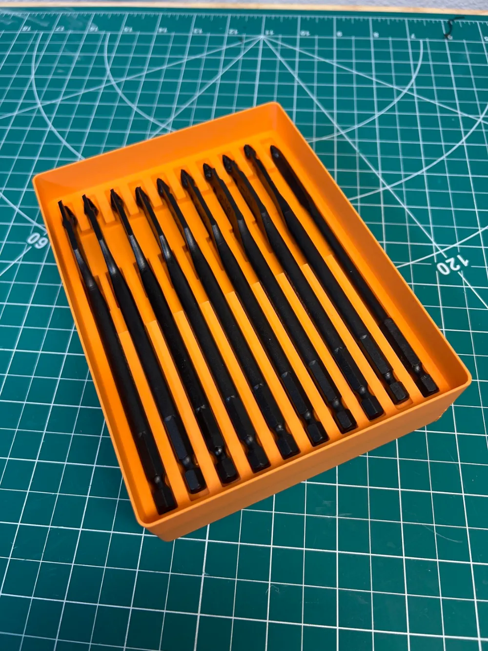 Gridfinity Spade Bits Holder 10 pcs Remixed by Longracks Labs MakerWorld