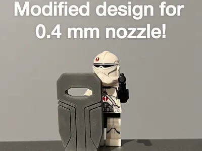 Brick Clone Trooper Shield 0.4mm - Star Wars 