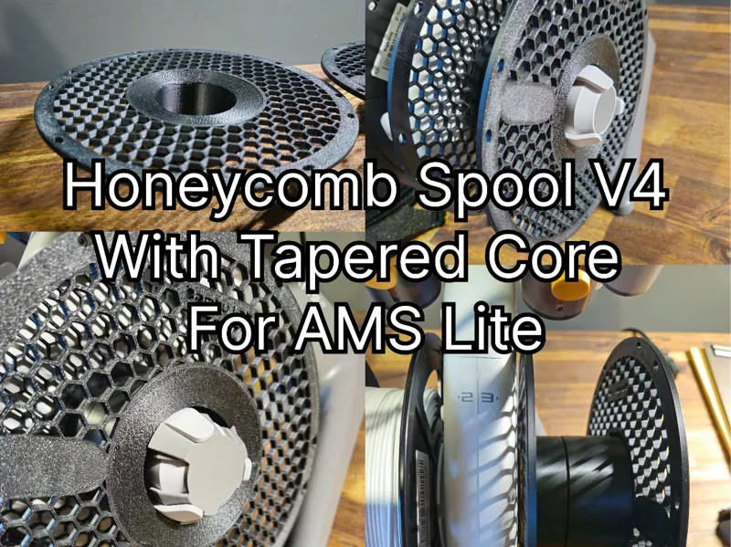 *V4* Bambu Spool - HoneyComb Edition for AMS Lite