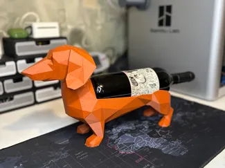 Bassotto porta bottiglie di vino (Low poly)