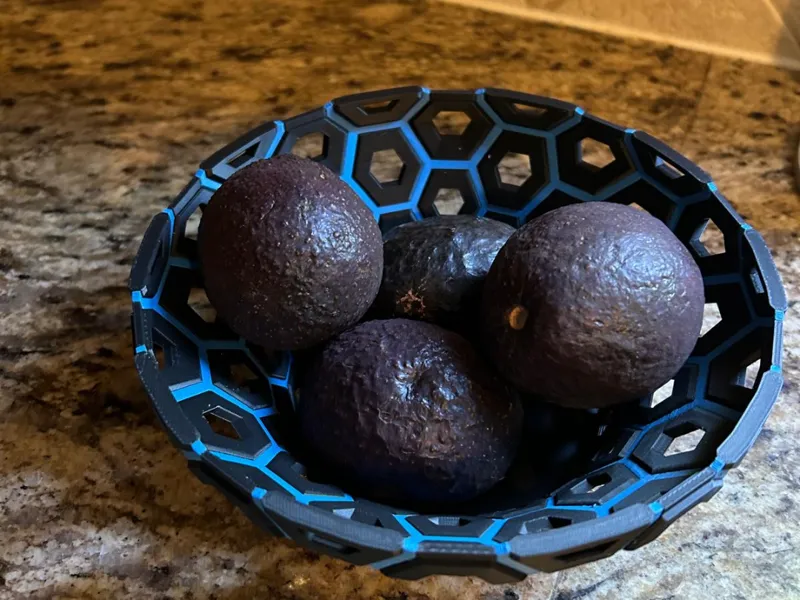 Dul Sided Hex Fruit Bowl