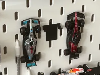 Ikea Skadis Mini GT F1 Car Vertical Hanger