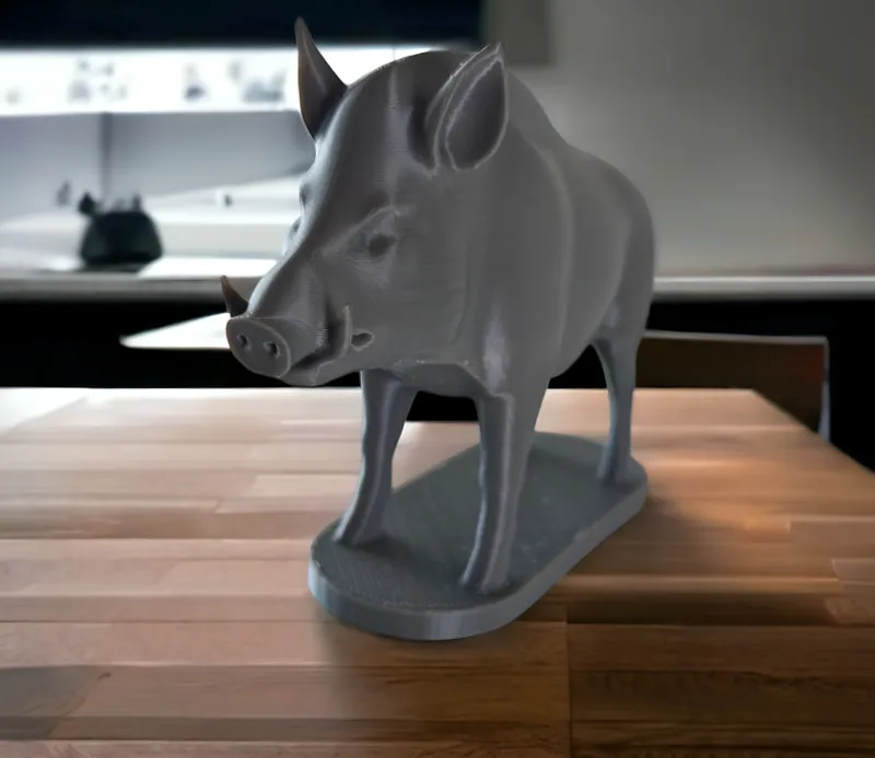 Sculpture of a Wild Boar 