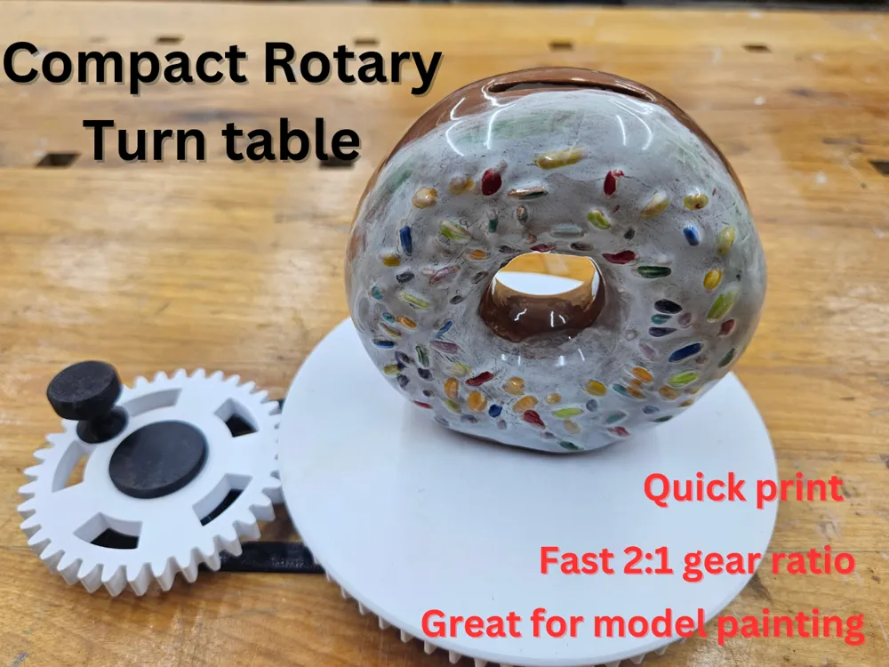Modeling Rotating Table COMPACT MANUAL ROTARY TABLE - Free 3D Print Model - MakerWorld