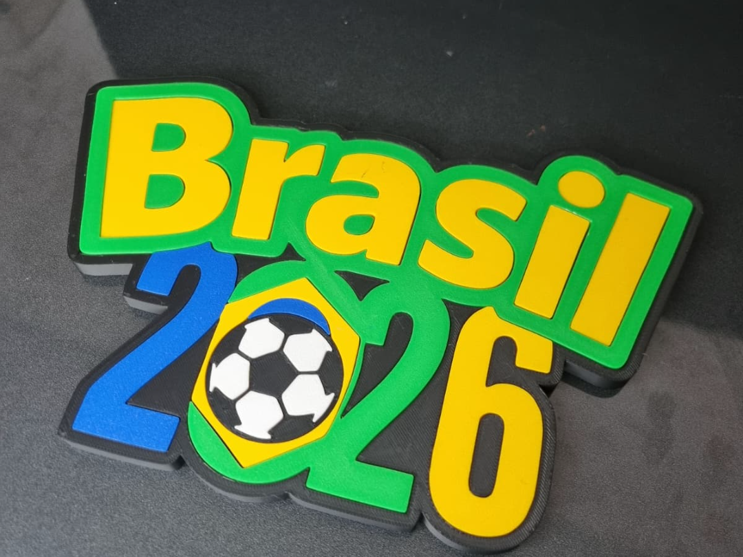 Brasil 2026 – Placa Decorativa multipartes