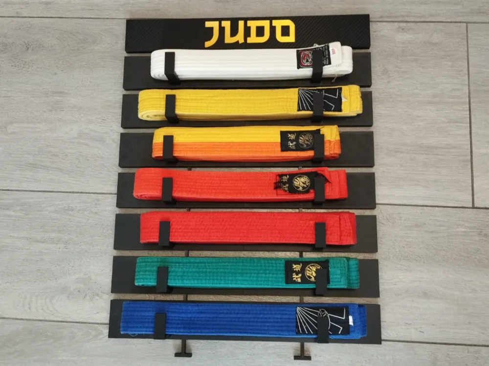 Judo Belt Display Free 3D Print Model MakerWorld judo-belt-display-free-3d-print-model-makerworld