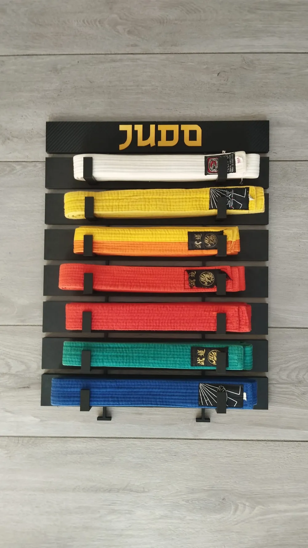 Judo Belt Display Free 3D Print Model MakerWorld judo-belt-display-free-3d-print-model-makerworld
