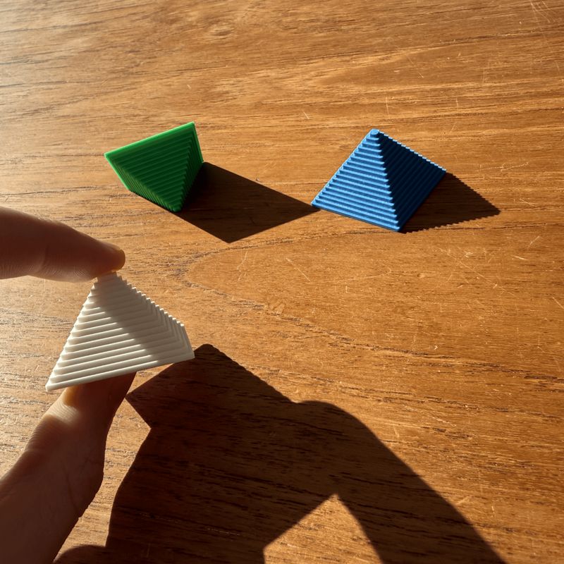 Pixelated Pyramid Sensory Fidget 