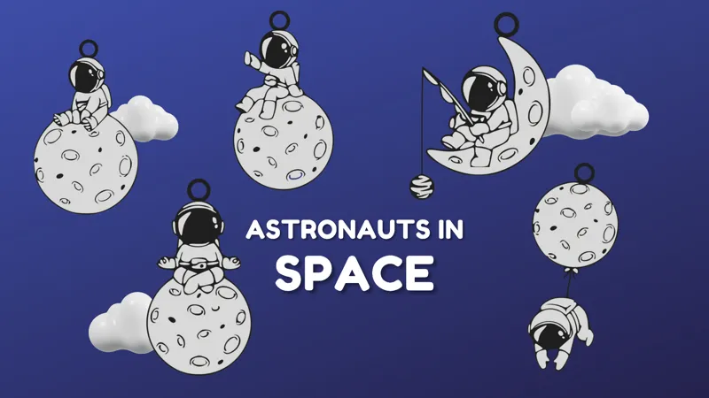 Portachiavi Astronauti Moon