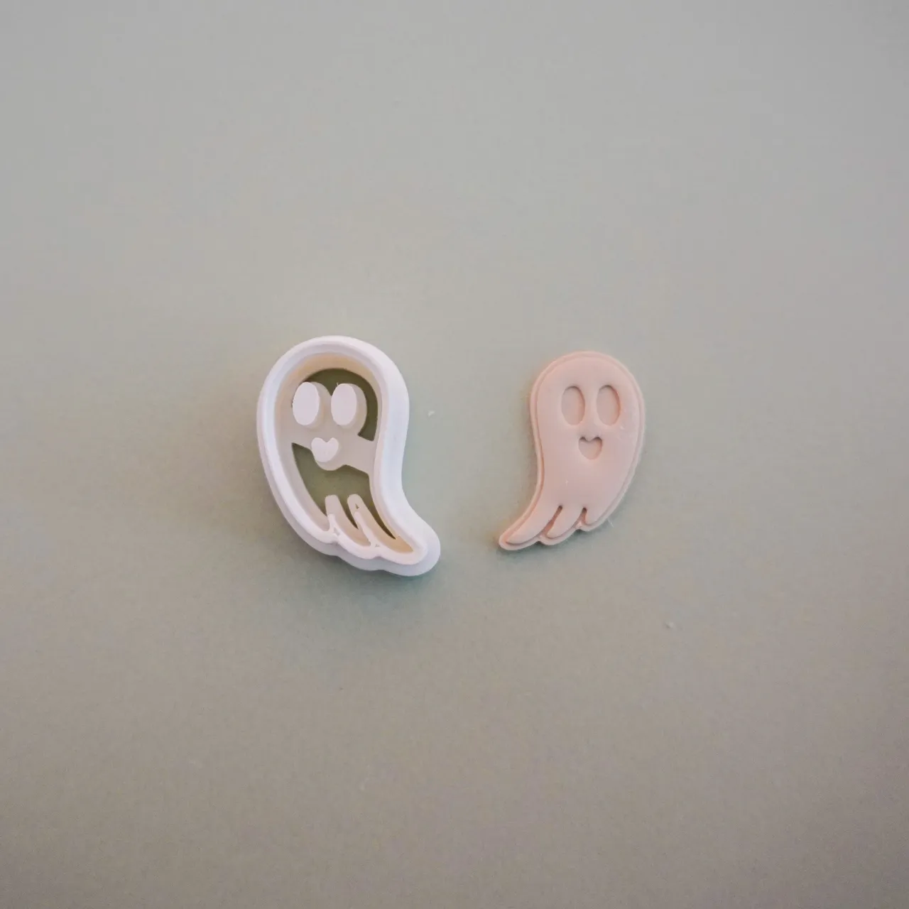 Ghost Polymer Clay Cutter Earrings Necklaces view 3