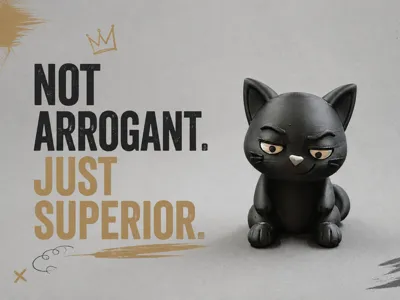 Smug Cat – Desk Companion