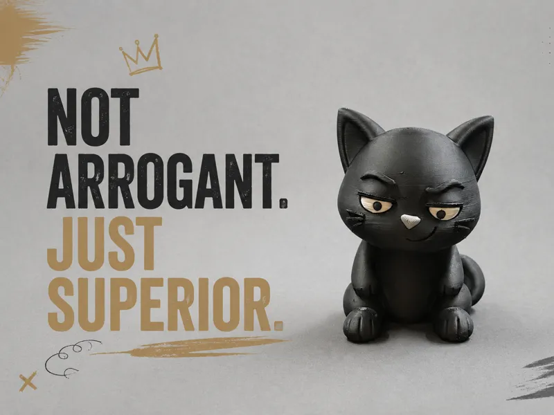 Smug Cat – Desk Companion