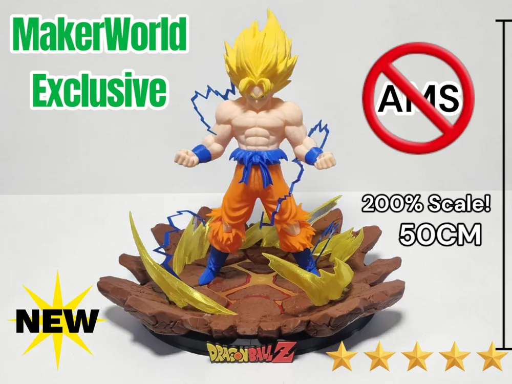 Goku V2 NO AMS - Free 3D Print Model - MakerWorld