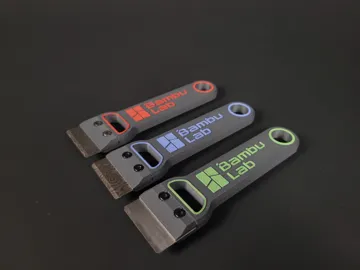 Accesorio para impresora 3D: Bambu Bed Scraper — vista de referencia 3