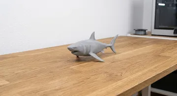 Modelo para impresión 3D: Realistischer Großer Weißer Hai — vista de referencia 3