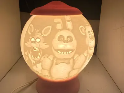 FIve Nights at Freddy's lithograph light