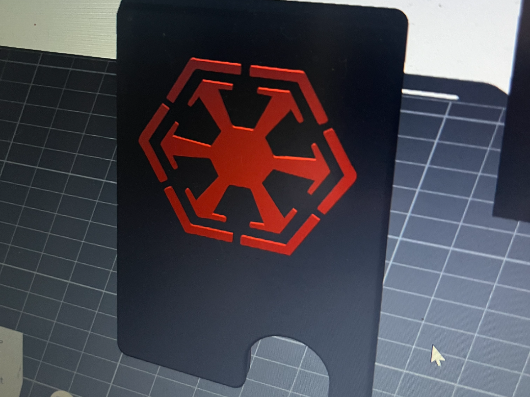 SITH CARD WALLET, NO SCREWS NEEDED, USES AMS