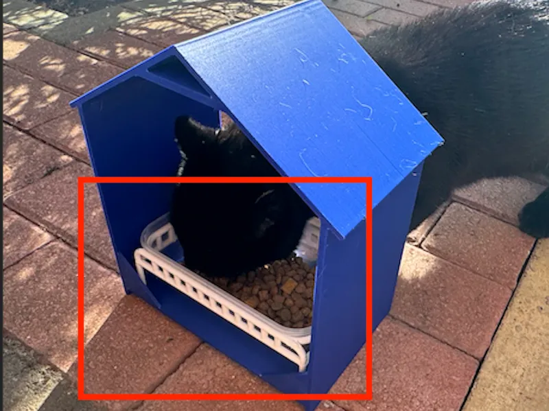 Homeless Cat Shelter - Food Container Holder