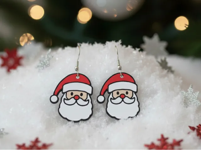 Cute Santa's earrings