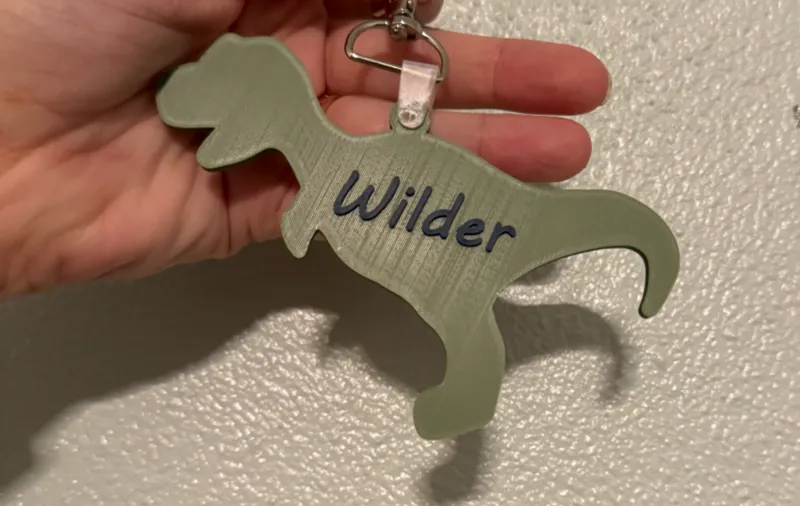 Dinosaur Name Tag