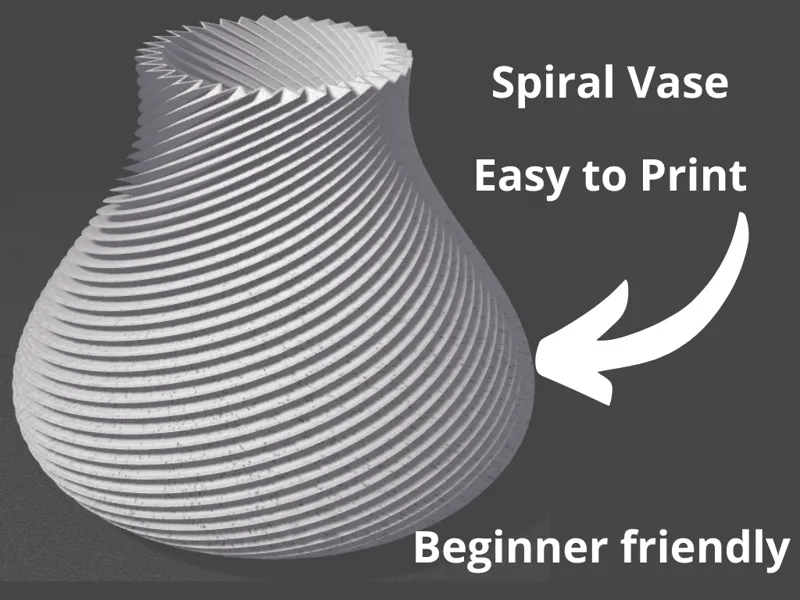Spiral Vase – Modern 3D Printable Decoration