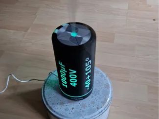 Smoking capacitor