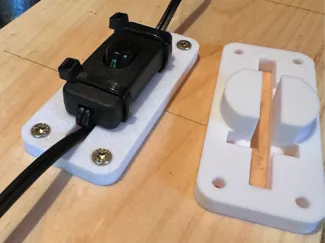LED Switch Mount and Hide wire behind