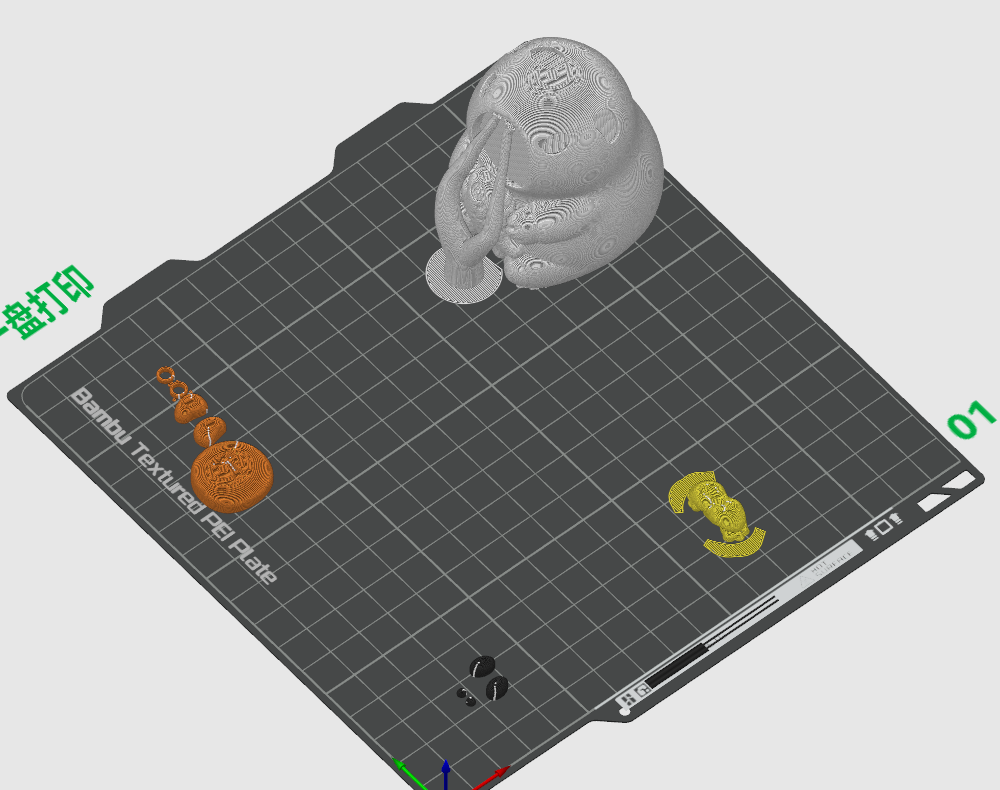 Miniatura 3 do modelo 3D Capybara 卡皮巴拉多色拆件