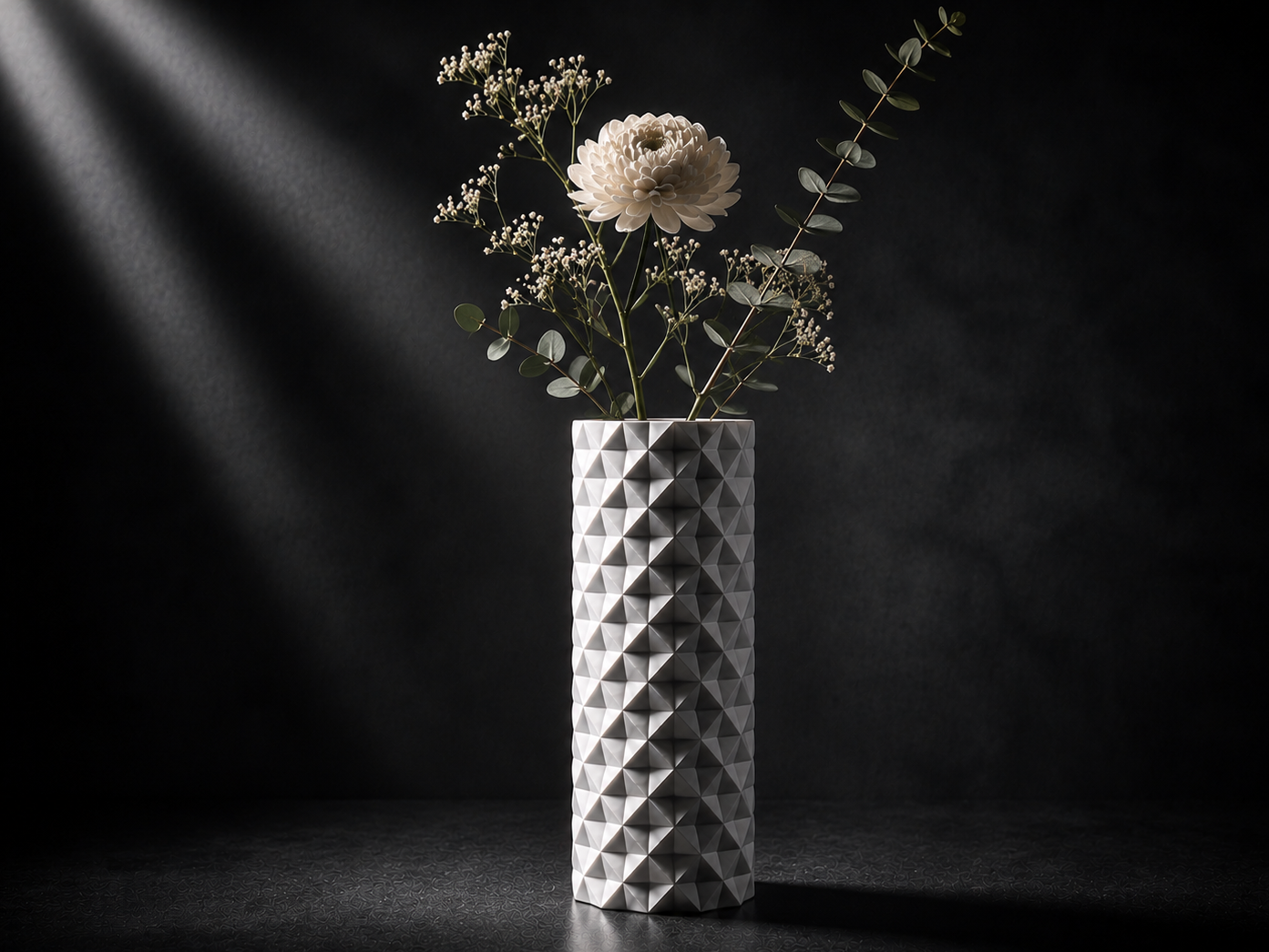 The Squared Vase Inspired By Origami | 2 Versions