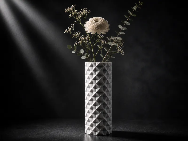 The Squared Vase Inspired By Origami | 2 Versions