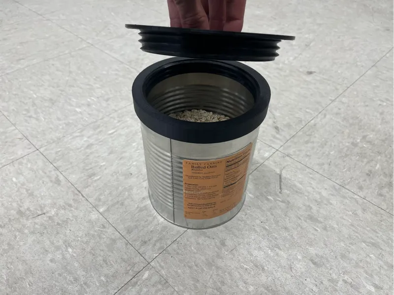 Large #10 Tin Can Screw on Lid