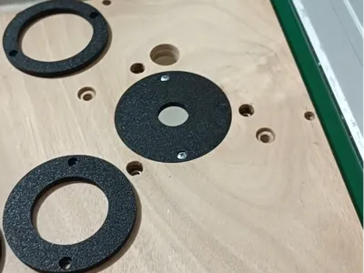 Router table insert rings