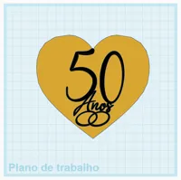 Décoration 50 ans — cœur — photo 2